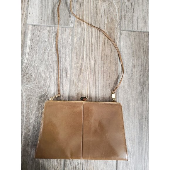 charles jourdan Handbags - Vintage 70s Charles Jordan Olive Green Handbag/ Clutch